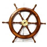 Wood 27in ship wheel
