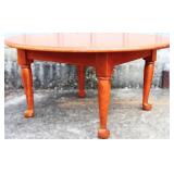Round wood coffee table see photos