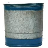 Vintage metal backpack bucket