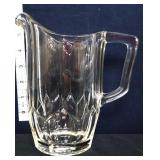 Vintage clear glass pitcher