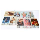 Lot of 9 vintage pinup girl calendar girl pages