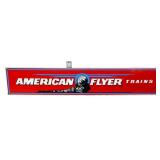Porcelain 21x4.5 American Flyer Trains sign