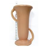 Vntg Weller 12in 2 handle vase