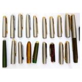Lot of vntg fountain pen caps