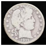 1911S barber half dollar