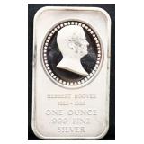 1oz Herbert Hoover silver bar