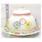EAPG cosmos milk glass dome butterdish