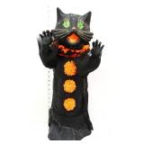 Vntg 26in paper mache Scaredy Cat Ghoul figure