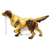 Vintage cast iron bird dog hunting doorstop