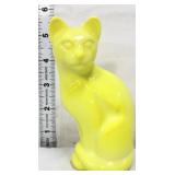 Fenton 5.5in dandelion sitting cat figure