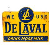 Vntg metal 15.75x12 We Use DeLaval sign