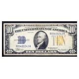 1934A North Africa $10 silver certificate