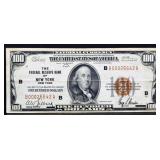 1929 Federal Reserve Of NY $100 note