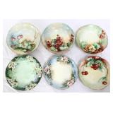 Lot of 6 hand painted plates