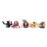 Lot of 5 Star Wars Pizza Hut toys in org plastic