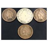 Lot of 4 type coins