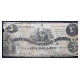 1861 CSA $5 note