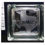 Clear Exxon Mobil glass bank, see pics