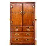 Vintage campaign gentlemens chest