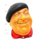 Chalkware 5in Bossons Pierre face plaque