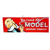 Metal 36x12 Model Smoking Tobacco sign