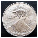 1998 silver eagle coin