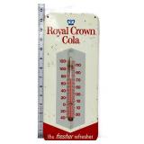 Vntg metal 5.75x13.5 Royal Crown Cola thermometer