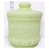 Fenton custard grape and cable tobacco jar