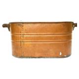 Vntg copper hand broiler