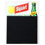 Vntg metal 19.75x22 Squirt menu board