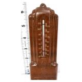 Vntg metal brown thermometer