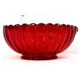 Fenton amberina heart shape bowl