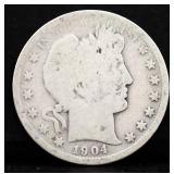 1904 barber half dollar