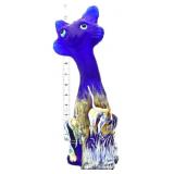 Fenton Spindler cobalt satin hunting dog alley cat