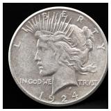 1924S peace dollar