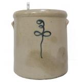 Vntg 3gal cobalt pickle crock see photos