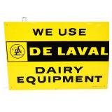 Vntg metal 17.75x12 DeLaval Dairy Equipment sign