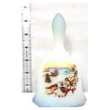 Fenton satin Chickadee Ballet birds bell