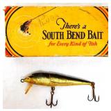 Vintage lure box with a lure