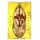 Vintage lure package with a lure