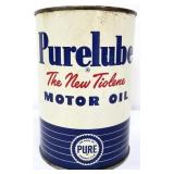 Vntg 1qt Purelube New Tiolene Motor Oil can