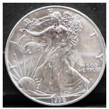 1998 silver eagle coin