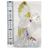 Fenton iridescent festive hummingbird figure