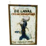 Vntg metal 13.5x19.5 DeLaval Cream Separator sign