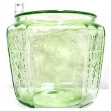 Green depression princess cookie jar bottom