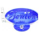 Fenton cobalt iridescent dealer plaque