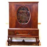 1920s 1 door 1 drawer china cabinet see photos