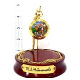 Hummel Follow Leader pocket watch in glass dome