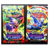 2 sealed Pokemon Phantasmal Flames booster packs