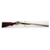 Vntg double barrel muzzle loader shotgun